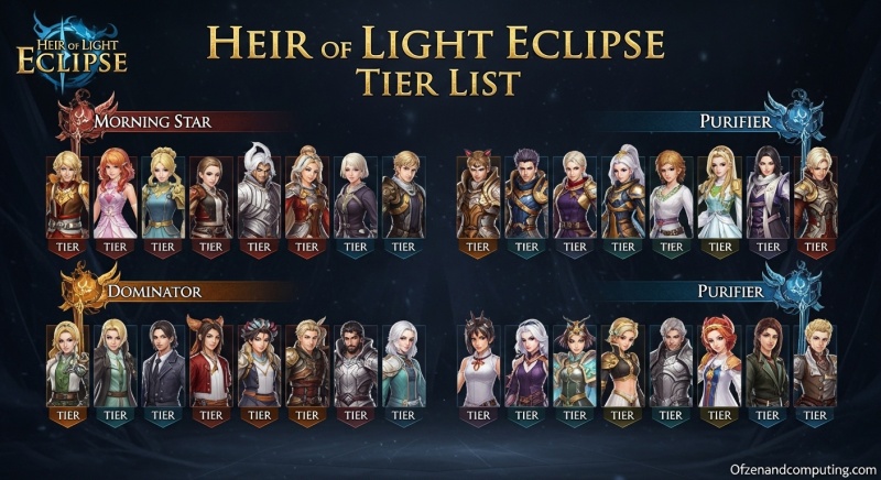 Heir of Light Eclipse Tier List