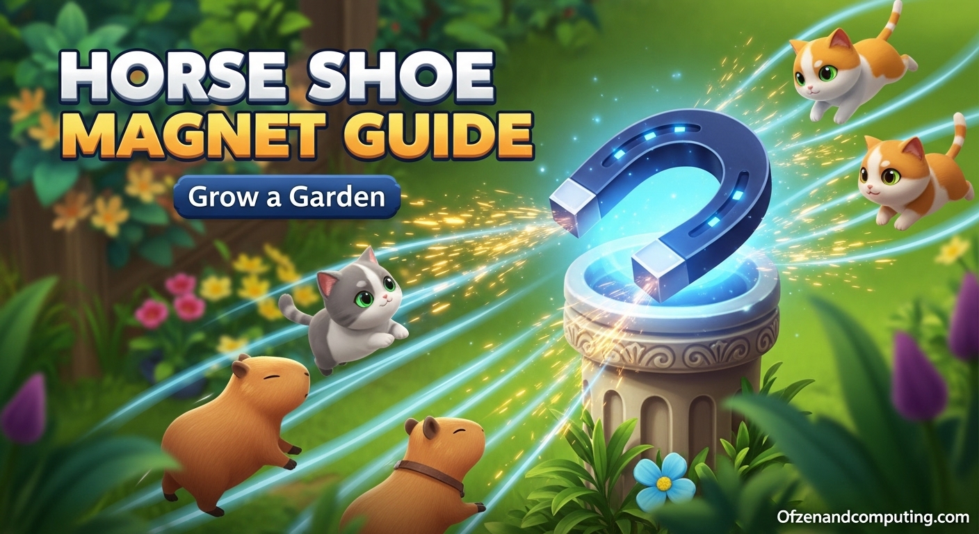 Horse Shoe Magnet Grow a Garden Guide