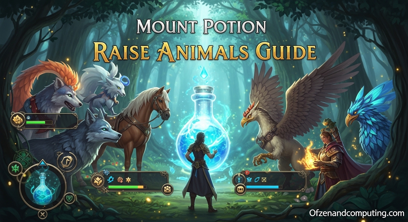 How to Get Mount Potion Raise Animals