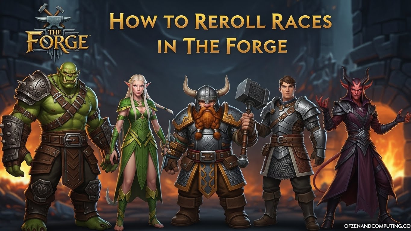 How to Reroll Races in The Forge