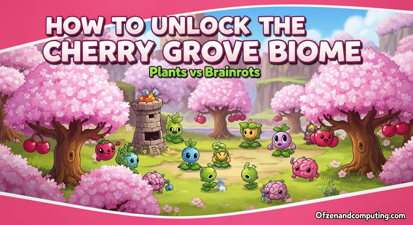 How to Unlock Cherry Grove Biome in Plants vs Brainrots