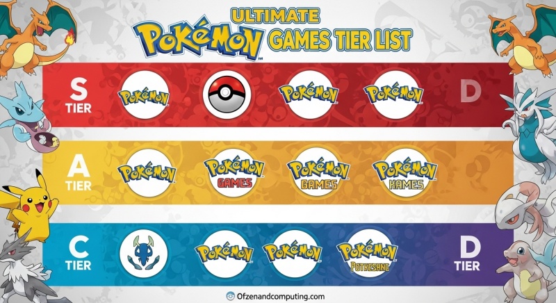 Pokemon Games Tier List