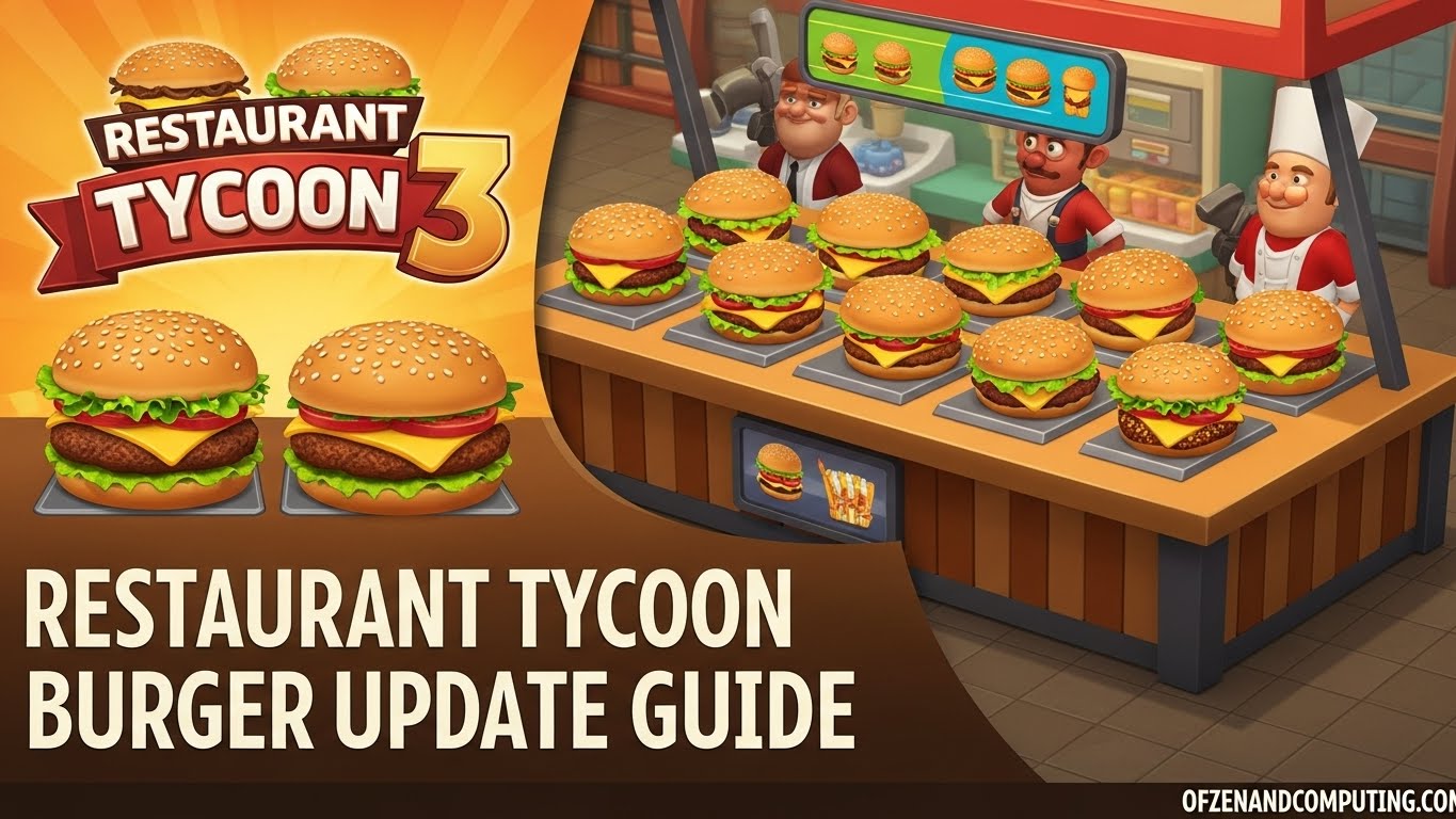 Restaurant Tycoon 3 Burger Update Guide
