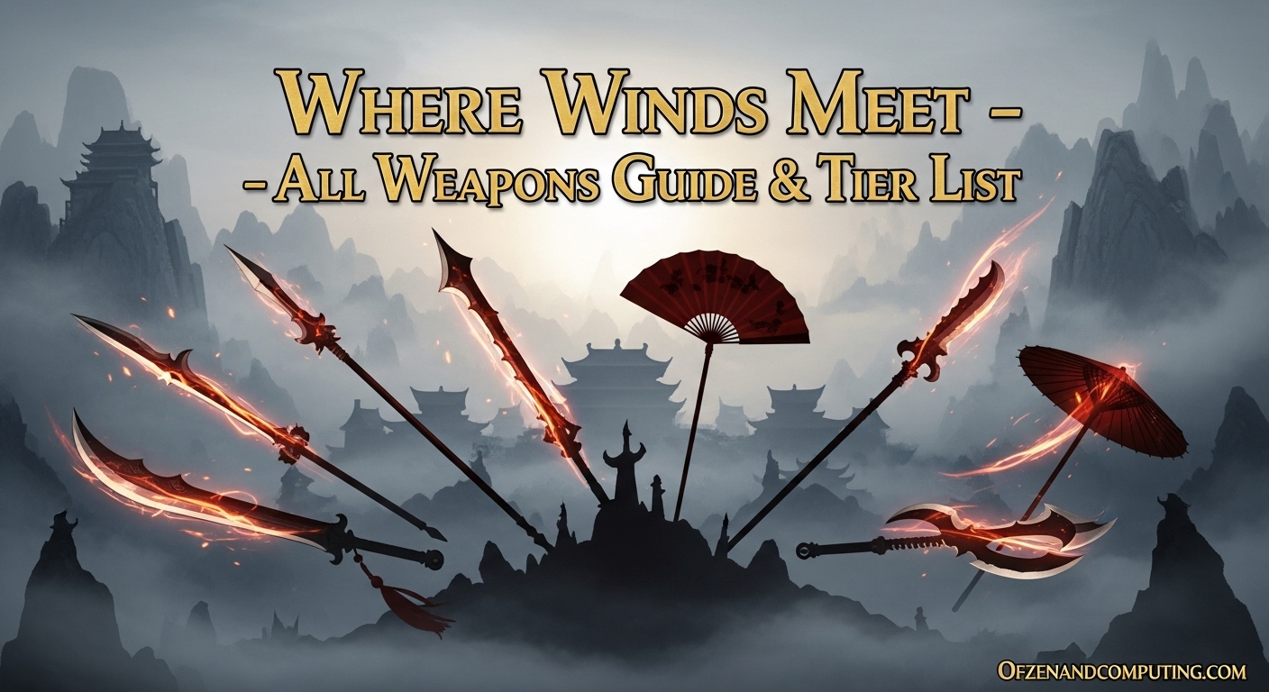 Where Winds Meet Weapons Tier List