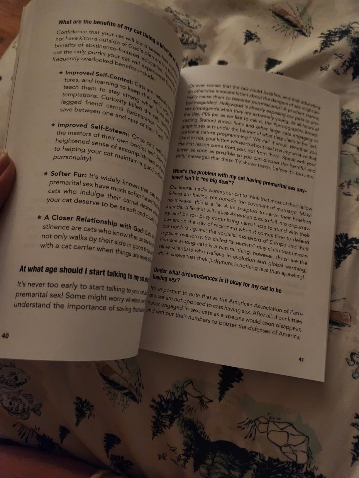 How to Talk to Your Cat About Gun Safety: And Abstinence, Drugs, Satanism, and Other Dangers That Threaten Their Nine Lives - Customer Photo 1
