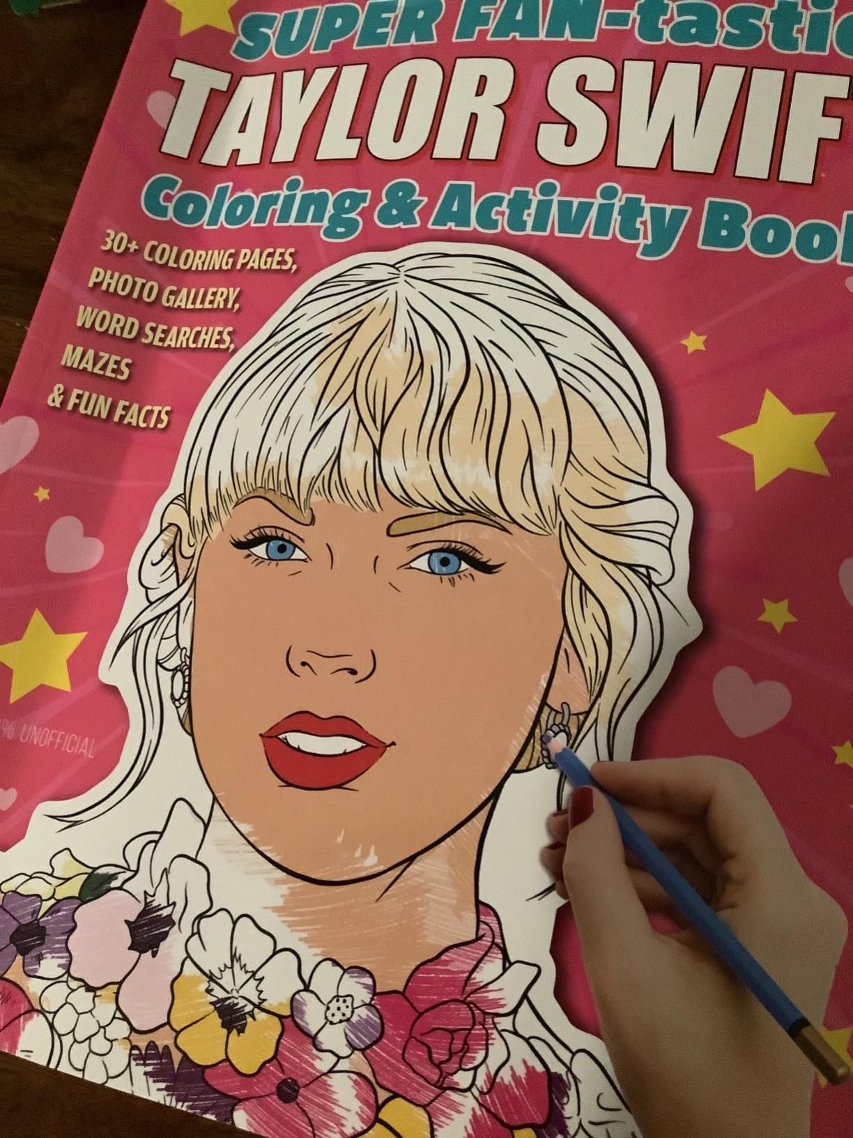 SUPER FAN-tastic Taylor Swift Coloring & Activity Book: 30+ Coloring Pages, Photo Gallery, Word Searches, Mazes, & Fun Facts (Design Originals) For Swifties of All Ages - Perforated Pages - Customer Photo 3