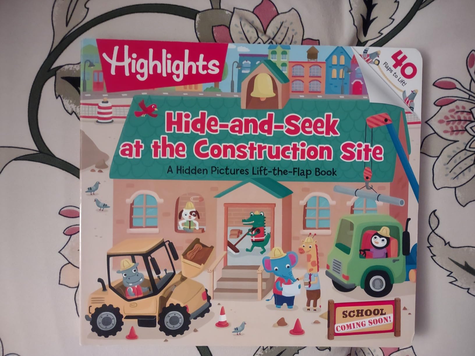 Hide-and-Seek at the Construction Site: A Hidden Pictures Lift-the-Flap Board Book, Interactive Seek-and-Find Construction Truck Book for Toddlers and Preschoolers - Customer Photo 1