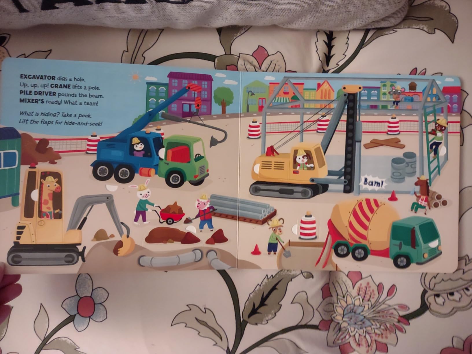 Hide-and-Seek at the Construction Site: A Hidden Pictures Lift-the-Flap Board Book, Interactive Seek-and-Find Construction Truck Book for Toddlers and Preschoolers - Customer Photo 3