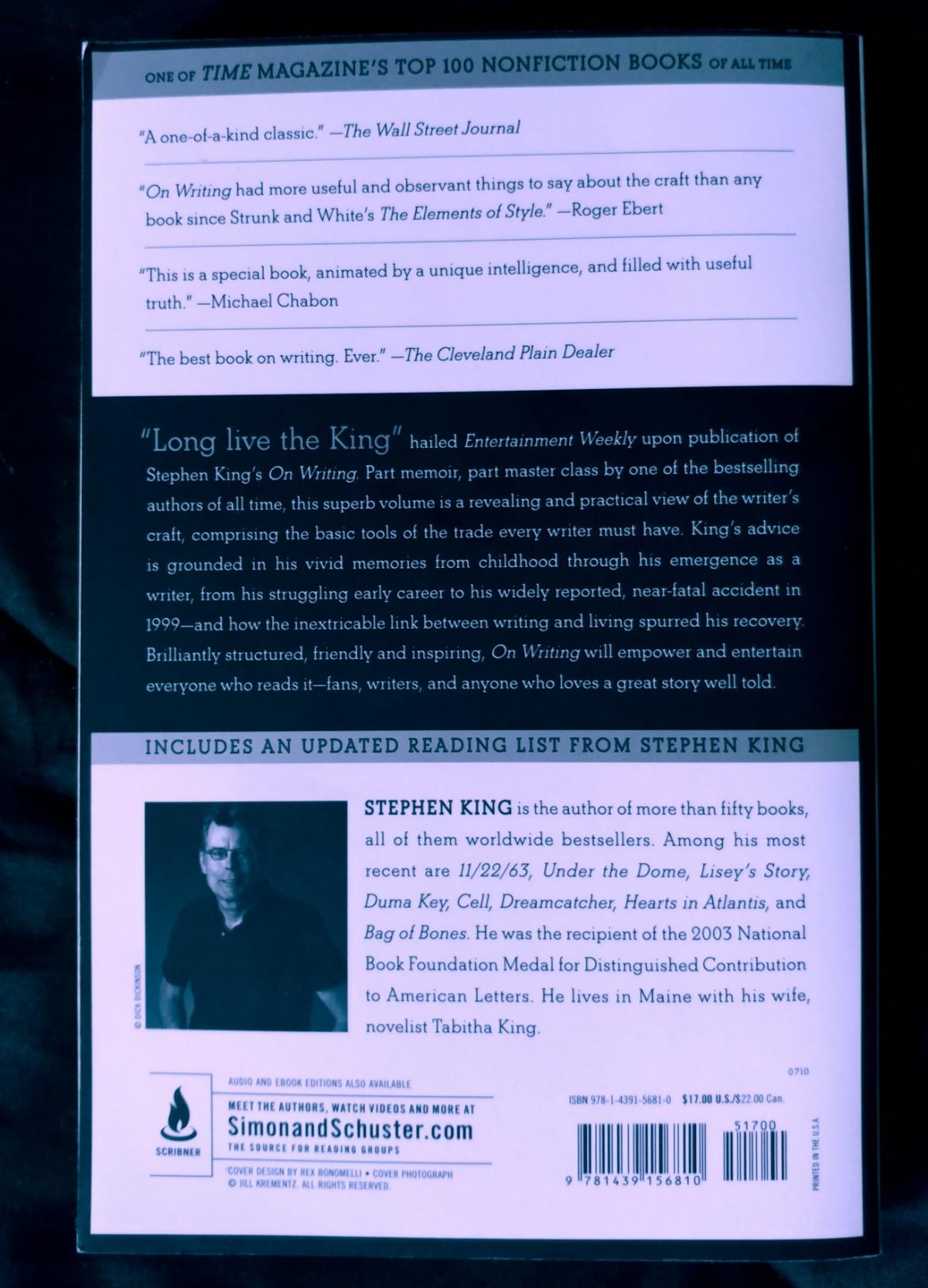 On Writing: A Memoir of the Craft (A Memoir of the Craft (Reissue)) - Customer Photo 1