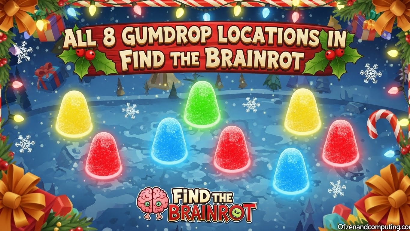 All 8 Gumdrop Locations in Find the Brainrot