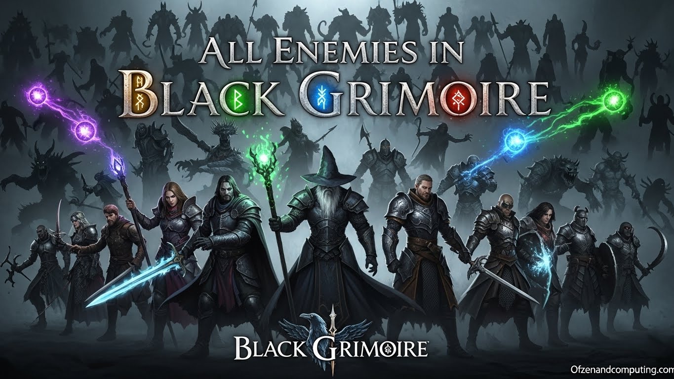 All Enemies in Black Grimoire