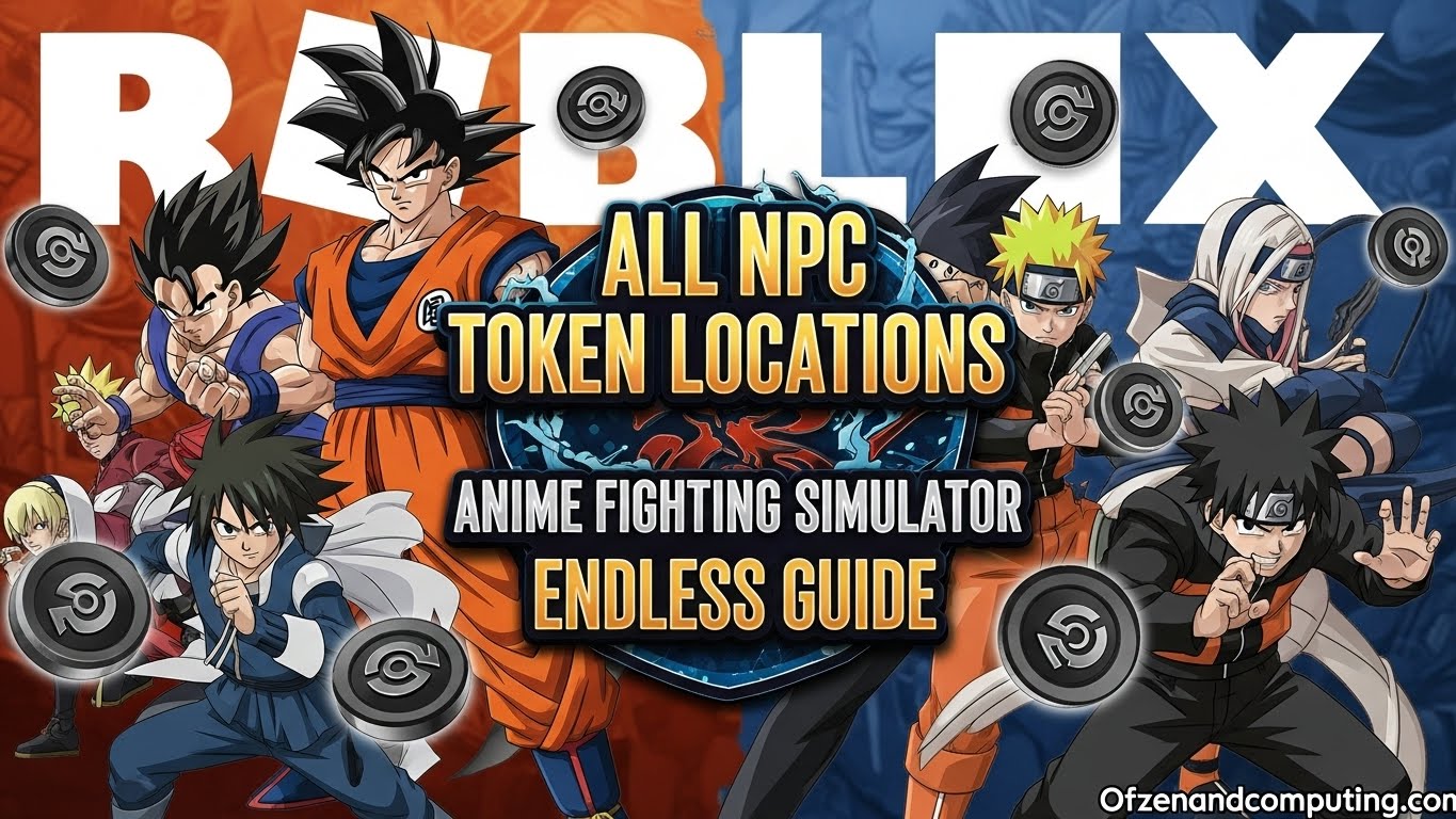 All NPC Token Locations Anime Fighting Simulator Endless