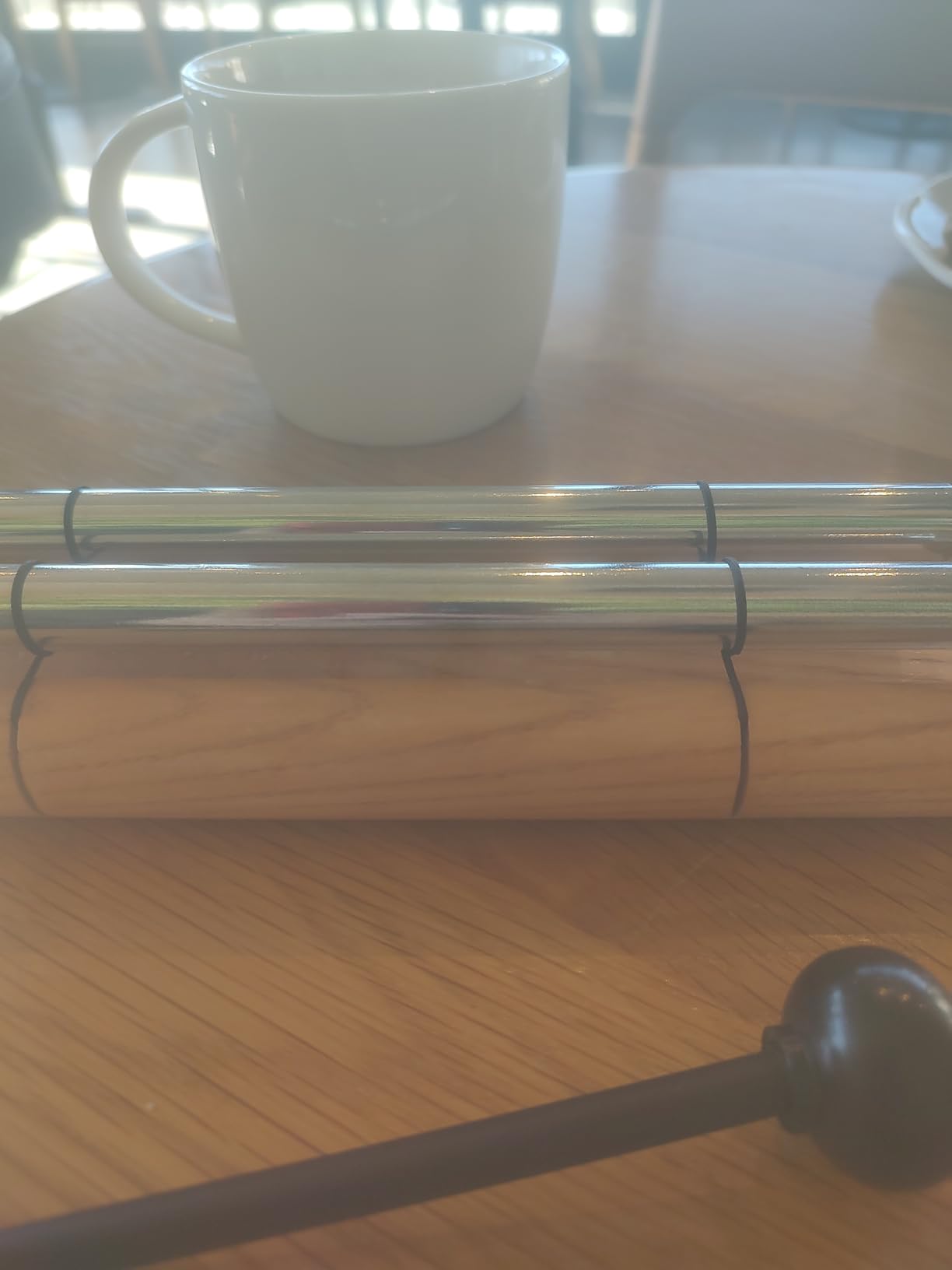 Woodstock Wind Chimes Zenergy Solo Hand Chime, Silver (7