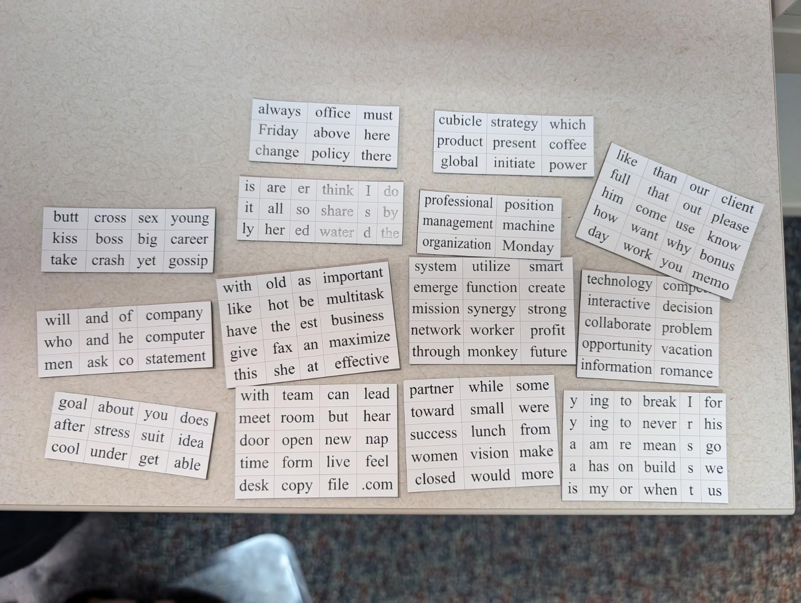 Magnetic Poetry - College Kit - Words for Refrigerator - Write Poems and Letters on the Fridge - Made in the USA - Customer Photo 1