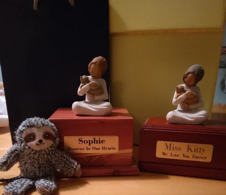 Willow Tree Kindness (Girl), Above All, Kindness, Expresses Relationship with A Much-Loved Pet, A Gift to Celebrate an Adoption, for Animal Lovers and Cat Owners, Sculpted Hand-Painted Figure - Customer Photo 2