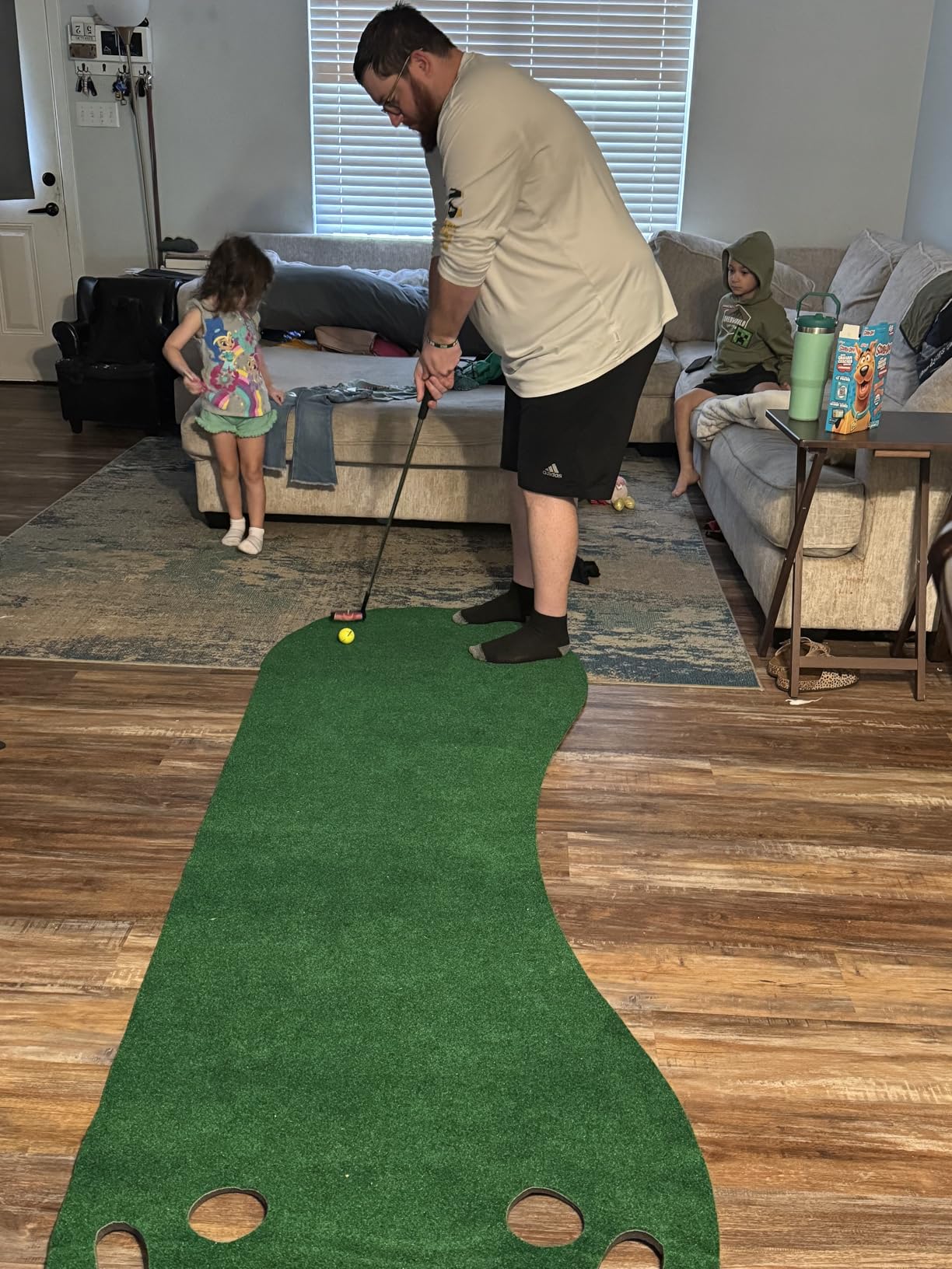 PUTT-A-BOUT Par Three Golf Putting Green (3' x 9') - Customer Photo 2