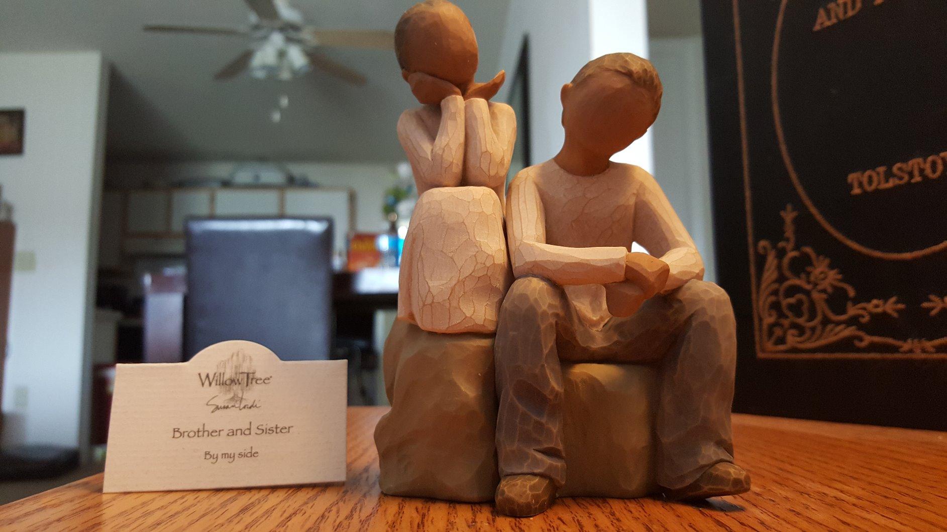Willow Tree Brother and Sister, by My Side, A Gift to Reflect Friendship Between Siblings, Sculpted Hand-Painted Figure - Customer Photo 2