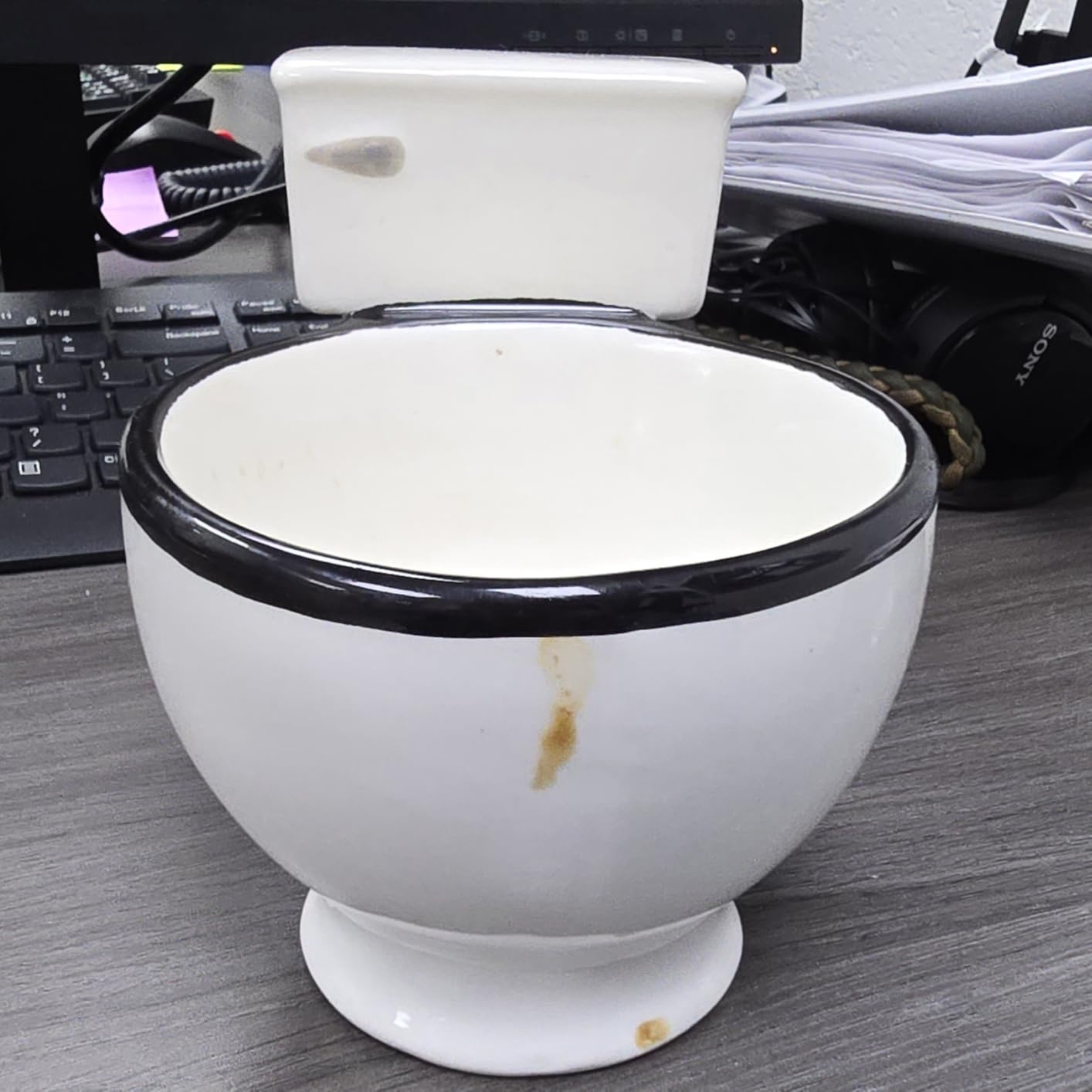 BigMouth Inc The Original Toilet Mug - Funny Coffee Cup - 12 Oz - Customer Photo 2