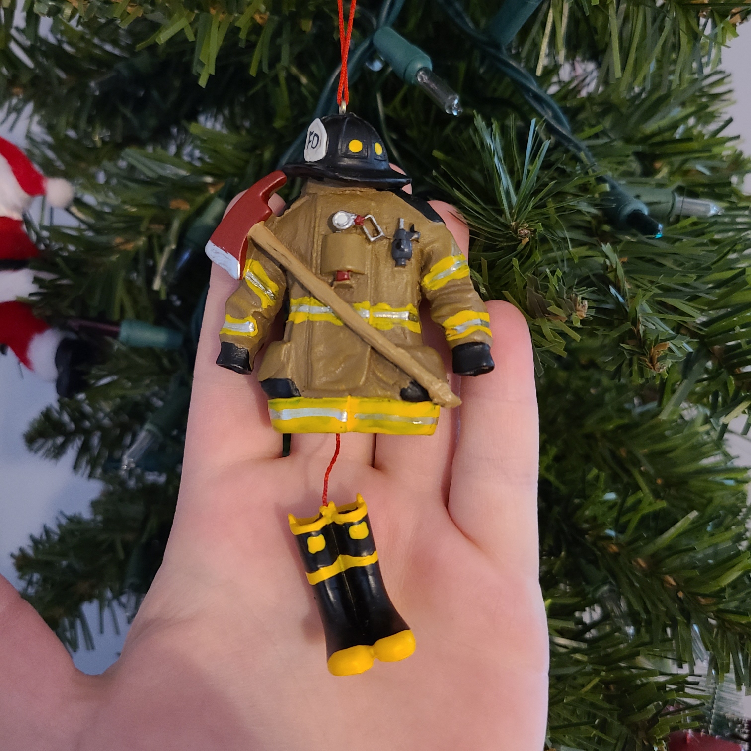 Kurt Adler 4.5- Firefighter Uniform Christmas Ornament - Customer Photo 2