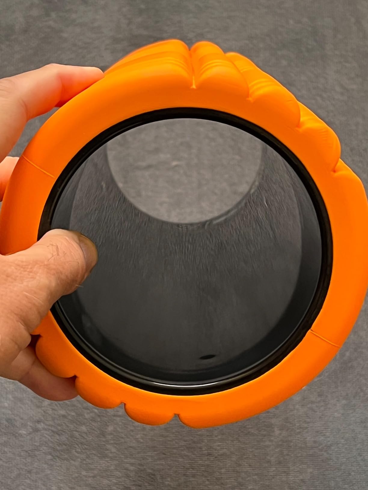 TRIGGERPOINT Performance Therapy Grid Foam Roller with Free Online Instructional Videos, Original (13-inch), Orange - Customer Photo 2