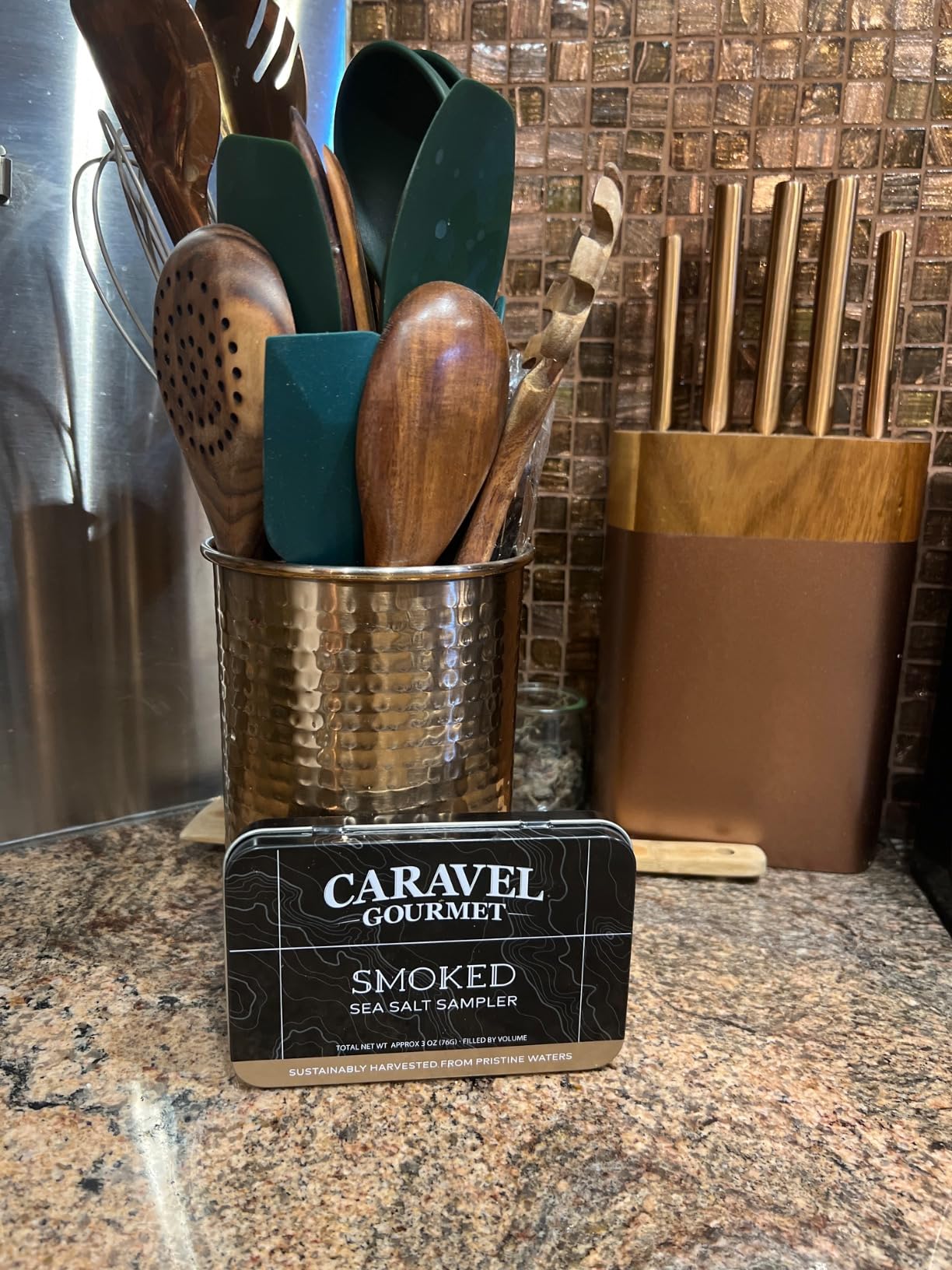 Infused Sea Salt Sampler Set, Finishing Salt for Seasoning, Gourmet Cooking Gift and Spice Variety Pack for Special Occasions, 0.5 oz x Bundle of 6 Flavored Salts - Caravel Gourmet Salt - Customer Photo 1