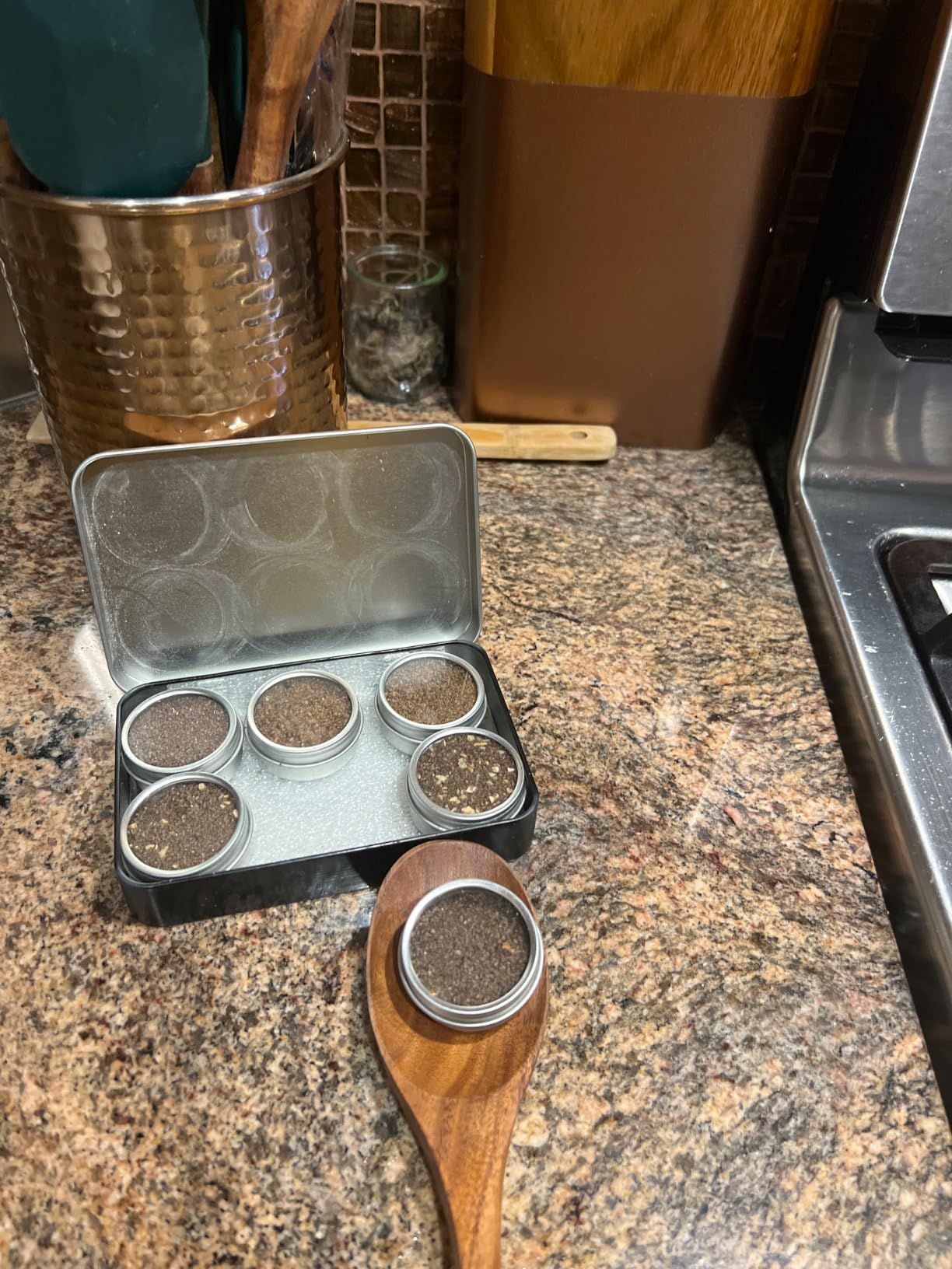 Infused Sea Salt Sampler Set, Finishing Salt for Seasoning, Gourmet Cooking Gift and Spice Variety Pack for Special Occasions, 0.5 oz x Bundle of 6 Flavored Salts - Caravel Gourmet Salt - Customer Photo 2