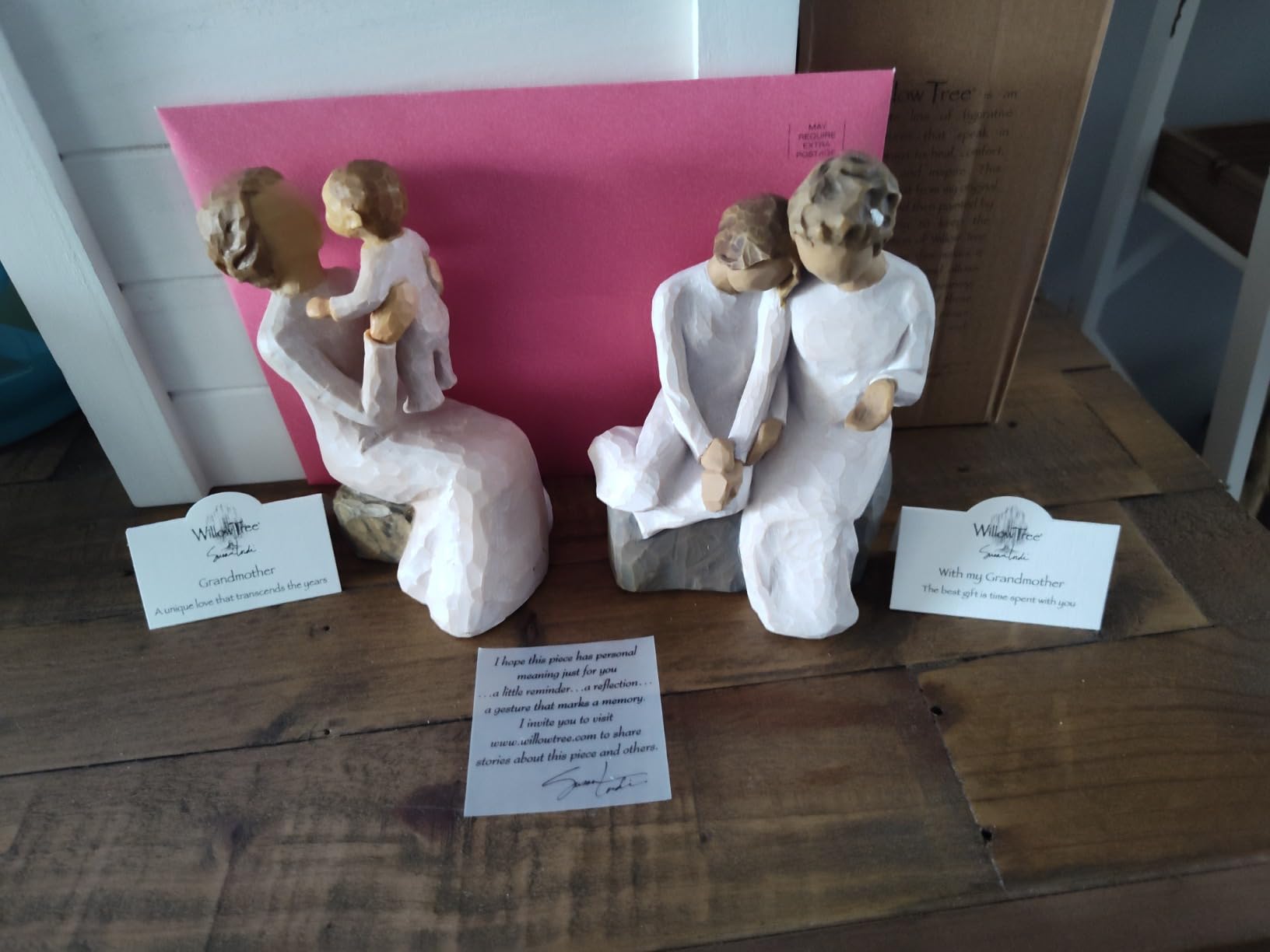 Willow Tree with My Grandmother, The Best Gift is time Spent with You, A Gift to Express Love, Closeness, and Family Relationships Between Grandparents and Grandchildren, Sculpted Hand-Painted Figure - Customer Photo 1