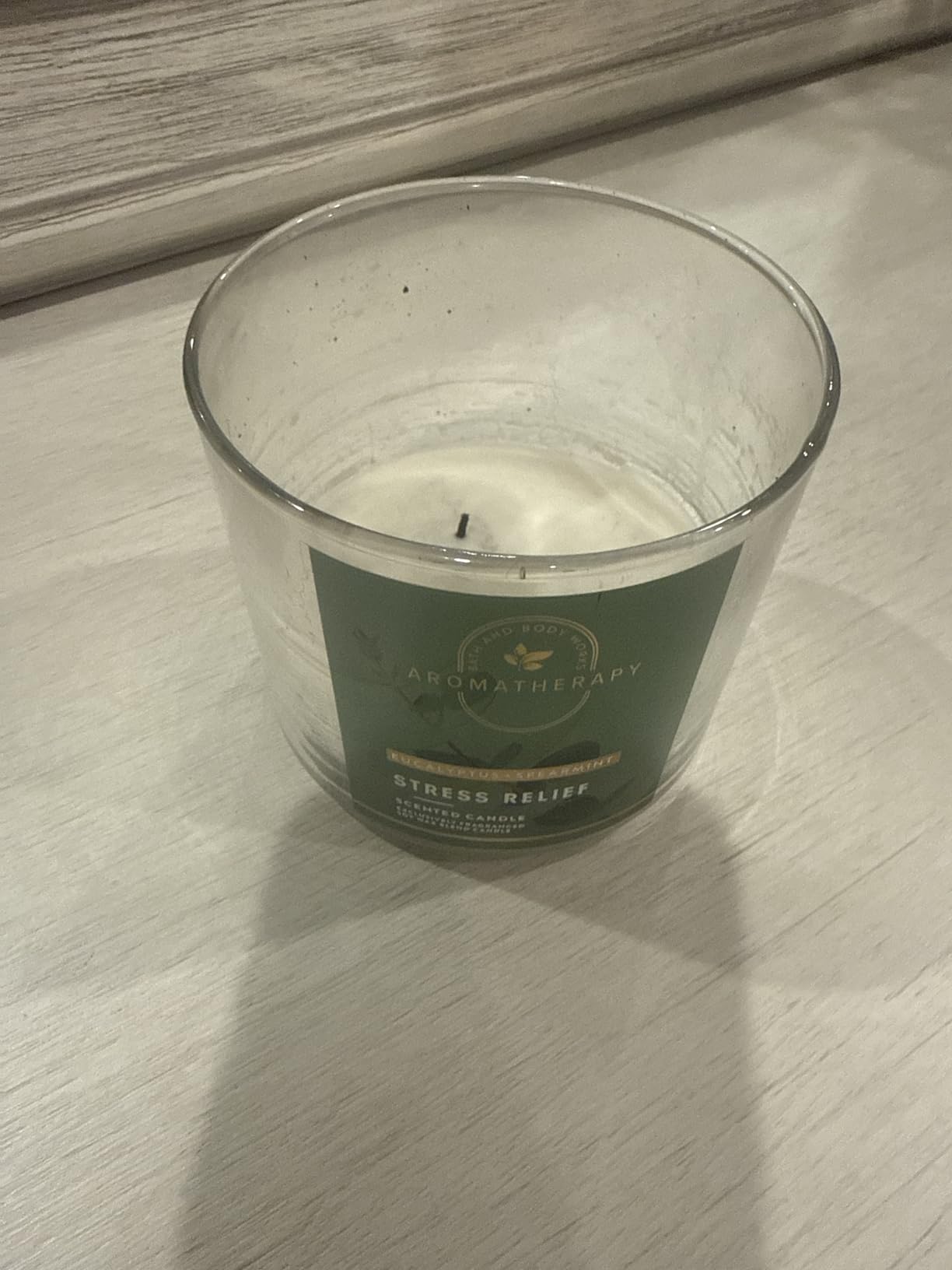 Bath & Body Works, Aromatherapy Stress Relief 3-Wick Candle, Eucalyptus Spearmint - Customer Photo 1