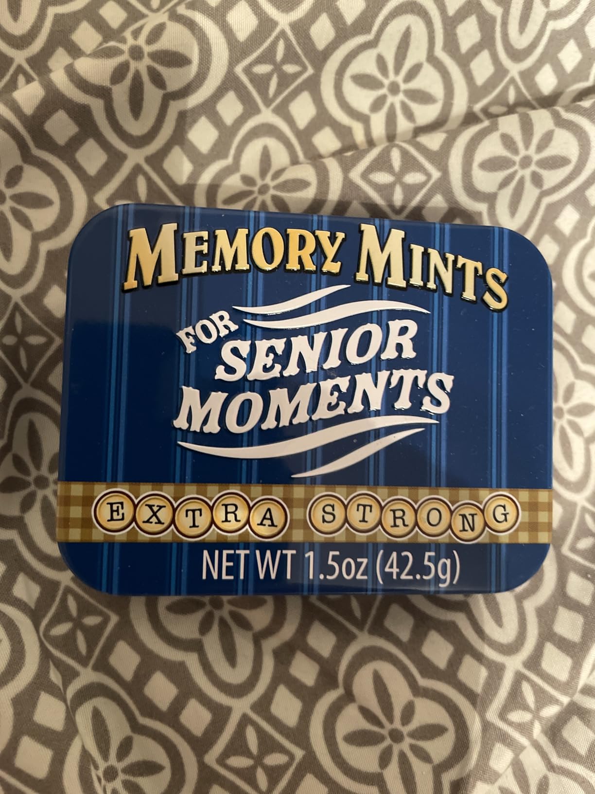 Boston America Gag Gifts Memory Mints, Sugar Candy for Senior Moments Fun Gag Tin - Customer Photo 1