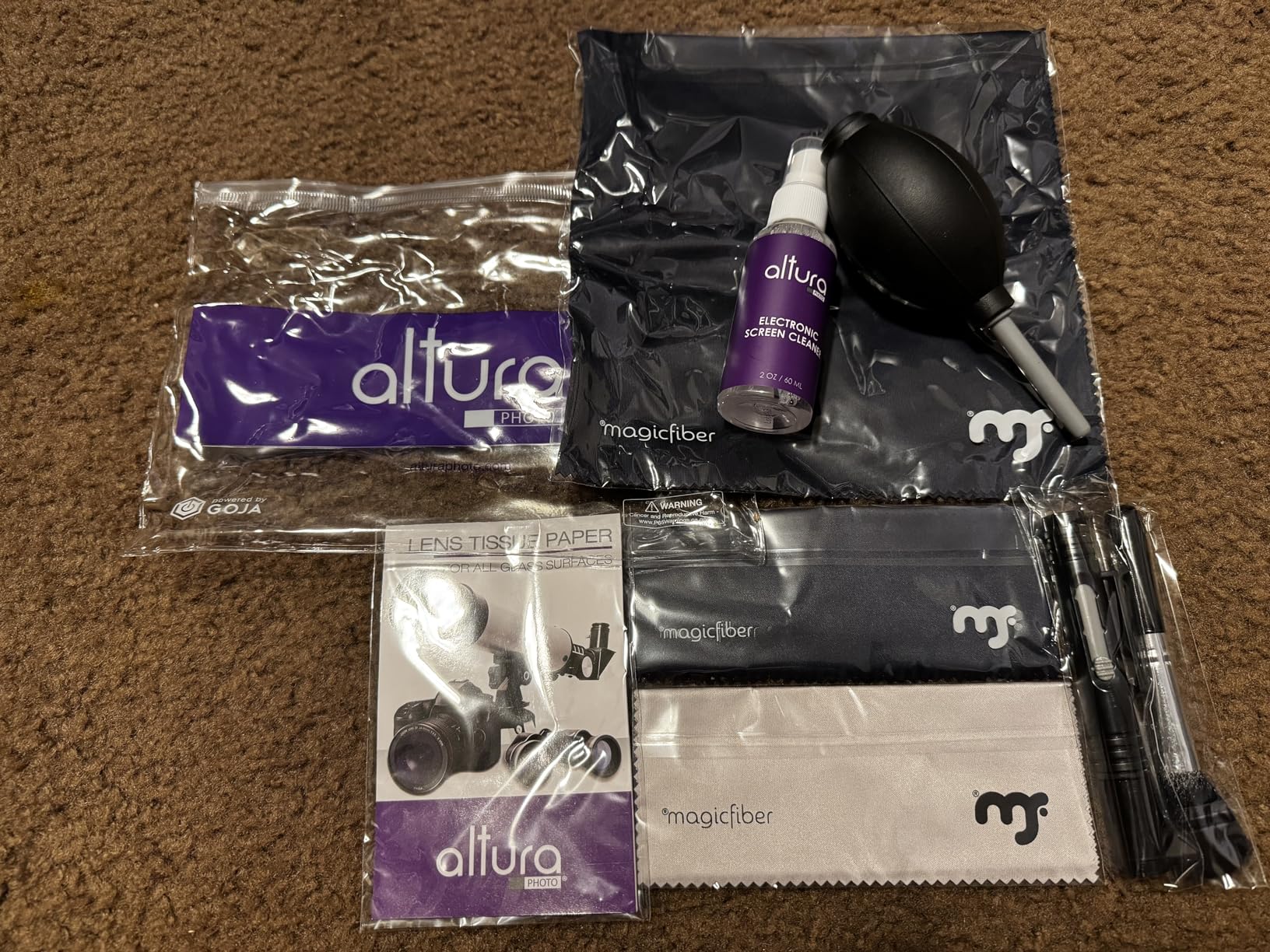 Altura Photo Camera Cleaning Kit - Camera Accessories Electronics Bundle - Lens Cleaner Spray, Brush, Pen, Cloths, Wipes, Air Blower - DSLR Photography Accessories Lens Cleaning Kit Photographer Gifts - Customer Photo 1