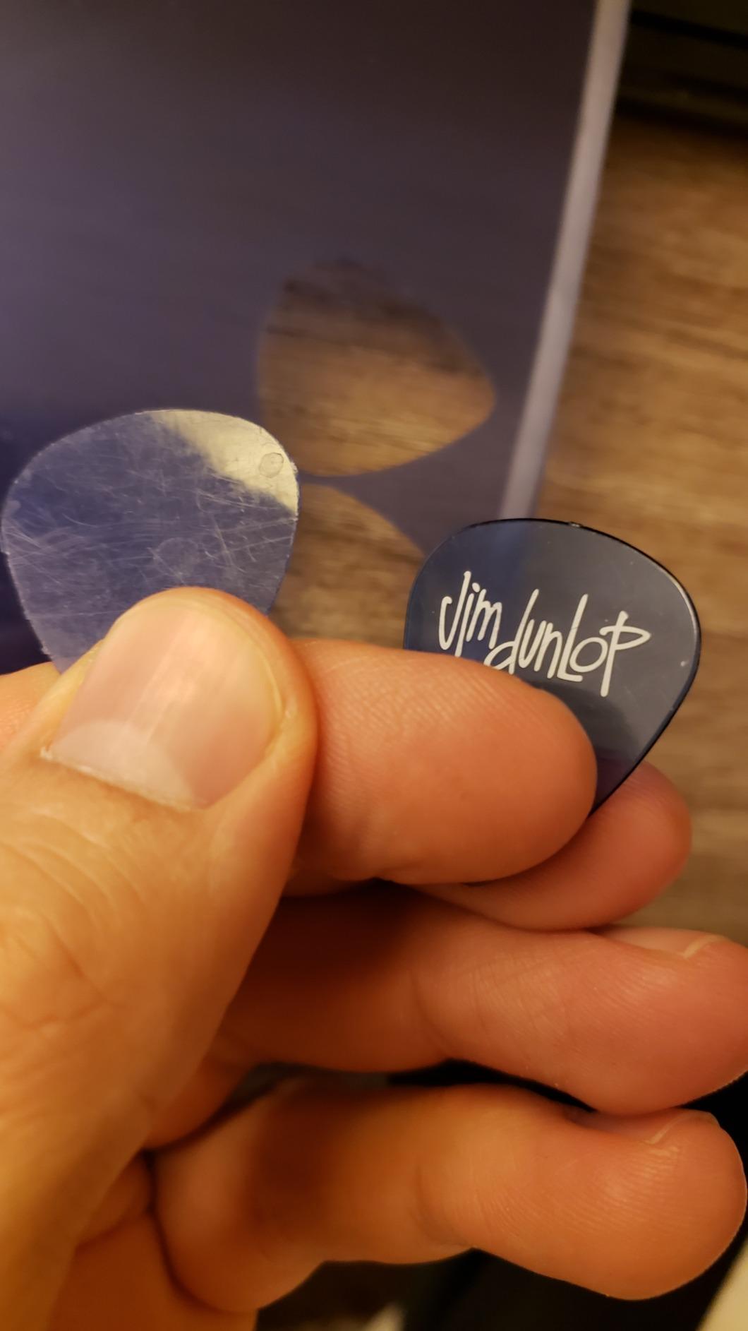 Pick-a-Palooza DIY Guitar Picks Punch Mega Pack - Custom Pick Maker for Musicians - Features Leather Key Chain Holder, Pick Strips with Artwork & File - Unique Gifts for Men & Women - Blue Punch - Customer Photo 2