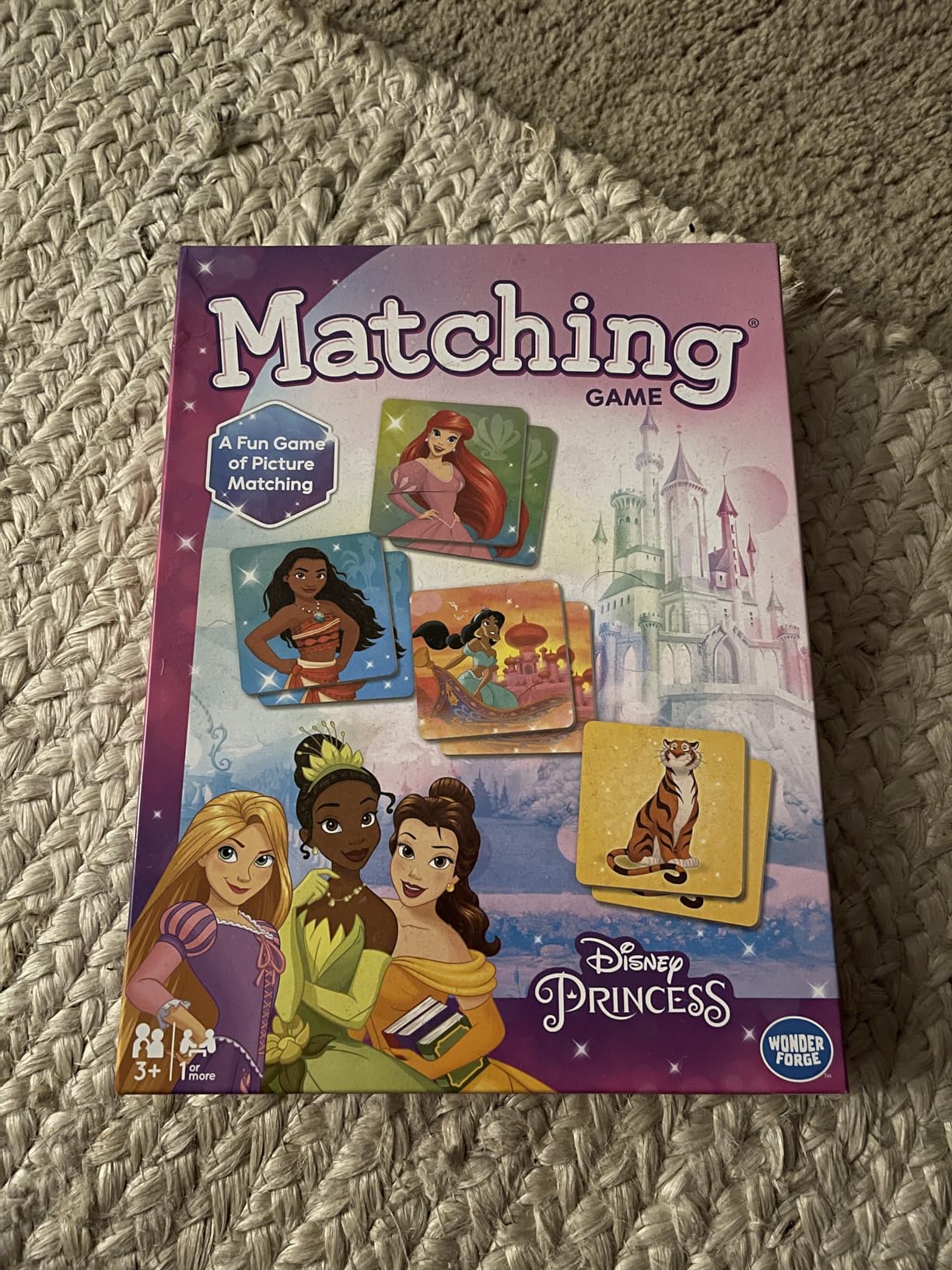 Wonder Forge Disney Princess Matching Game - Fun Memory Game for Kids Ages 3 and Up - Toddler Learning Toy Featuring Belle, Ariel, and Elsa and more Disney Princesses - Packaging May Vary - Customer Photo 2