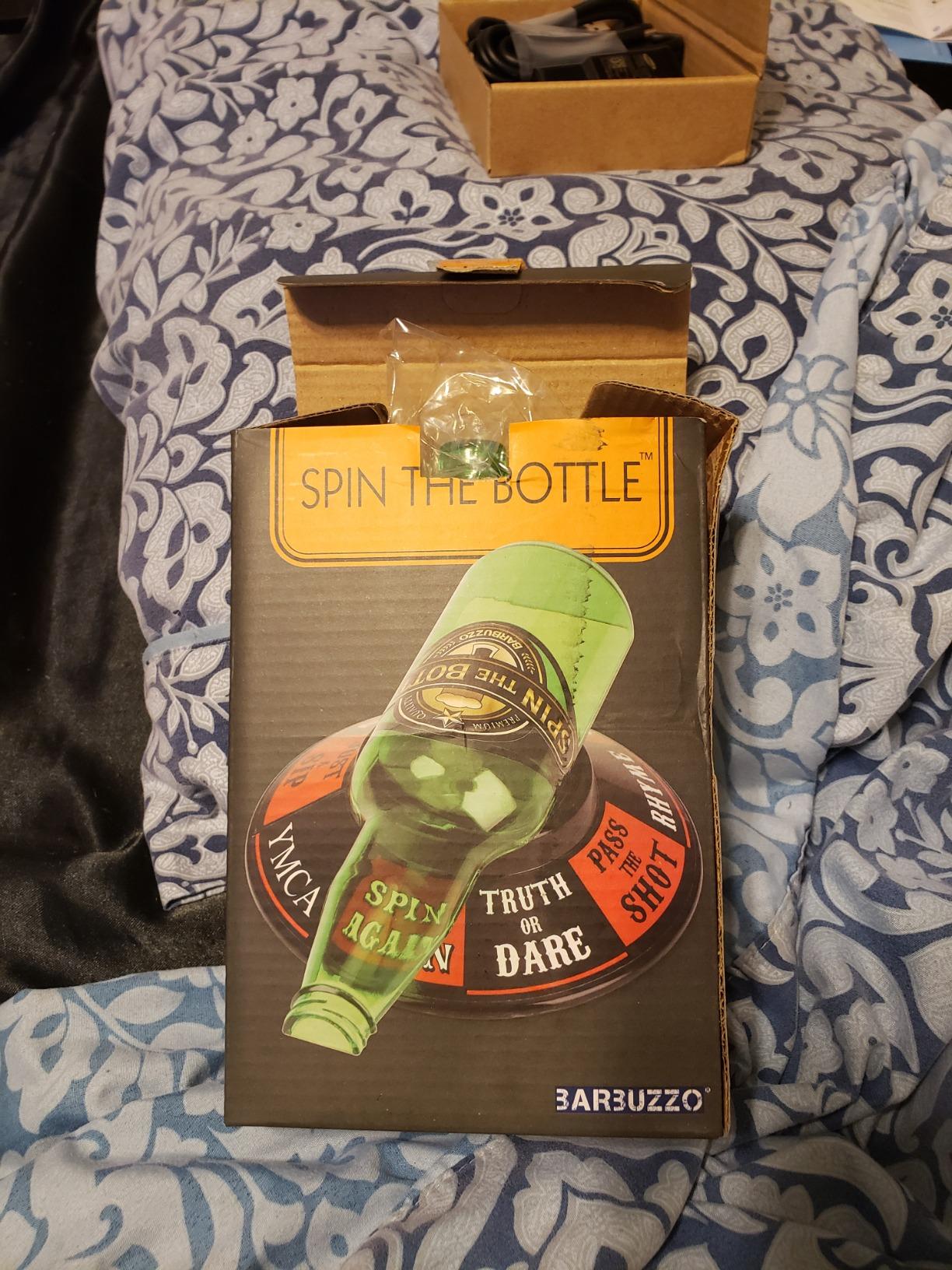 Spin The Bottle - Classic Party Game with a Hilarious Twist - Perfect for Birthdays, Gatherings, Bachelor Parties, and More - Entertaining Gift for Friends and Family Customer Review Spin The Bottle - Classic Party Game with a Hilarious Twist - Perfect for Birthdays, Gatherings, Bachelor Parties, and More - Entertaining Gift for Friends and Family - Customer Photo 1
