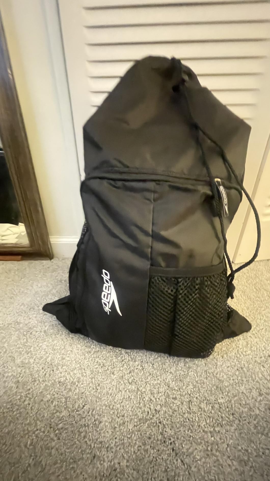 Speedo Unisex-Adult Drawstring Deluxe Ventilator Mesh Equipment Bag - Customer Photo 2