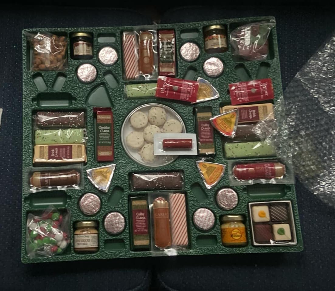 The Swiss Colony 43 Season Pleasers - Assorted Summer Sausage Meats, Mini Meat Sticks, Cheese Bricks and Wedges, Spreadables, Candies, & Chocolate Treats, Meat and Cheese Gift Set, Charcuterie Board - Customer Photo 2