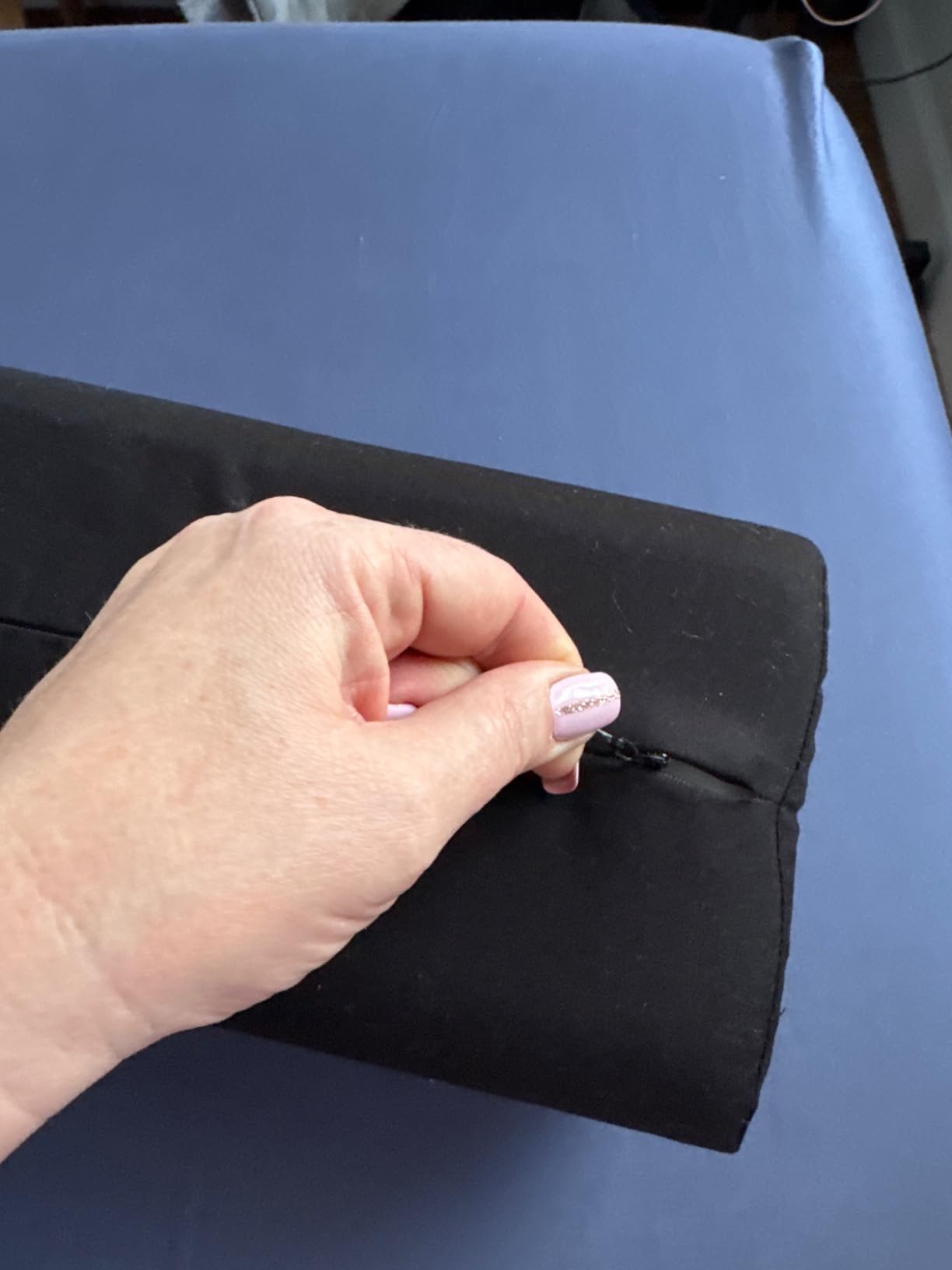 ProsourceFit Acupressure Mat and Pillow Set for Back/Neck Pain Relief and Muscle Relaxation, Black - Customer Photo 2