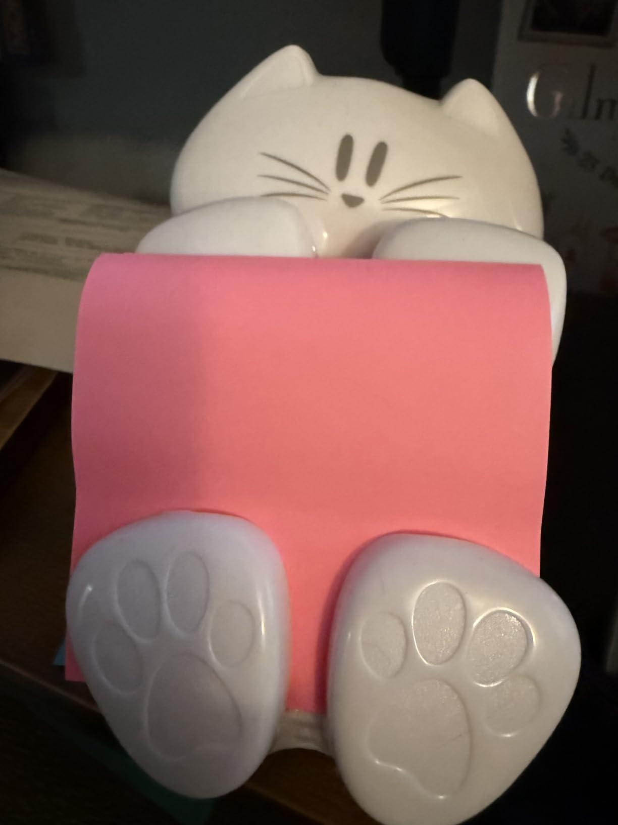 Post-it Pop-up Note Dispenser Cat Design 3x3 in 1 Dispenser/Pack (CAT-330 White) - Customer Photo 2