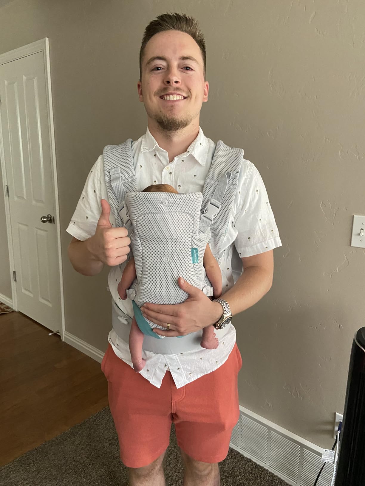 Infantino Flip 4-in-1 Convertible Baby Carrier, Adjustable, Ergonomic Babywearing, Registry Essential, Baby Carrier for Newborn to Toddler, Gray - Customer Photo 2