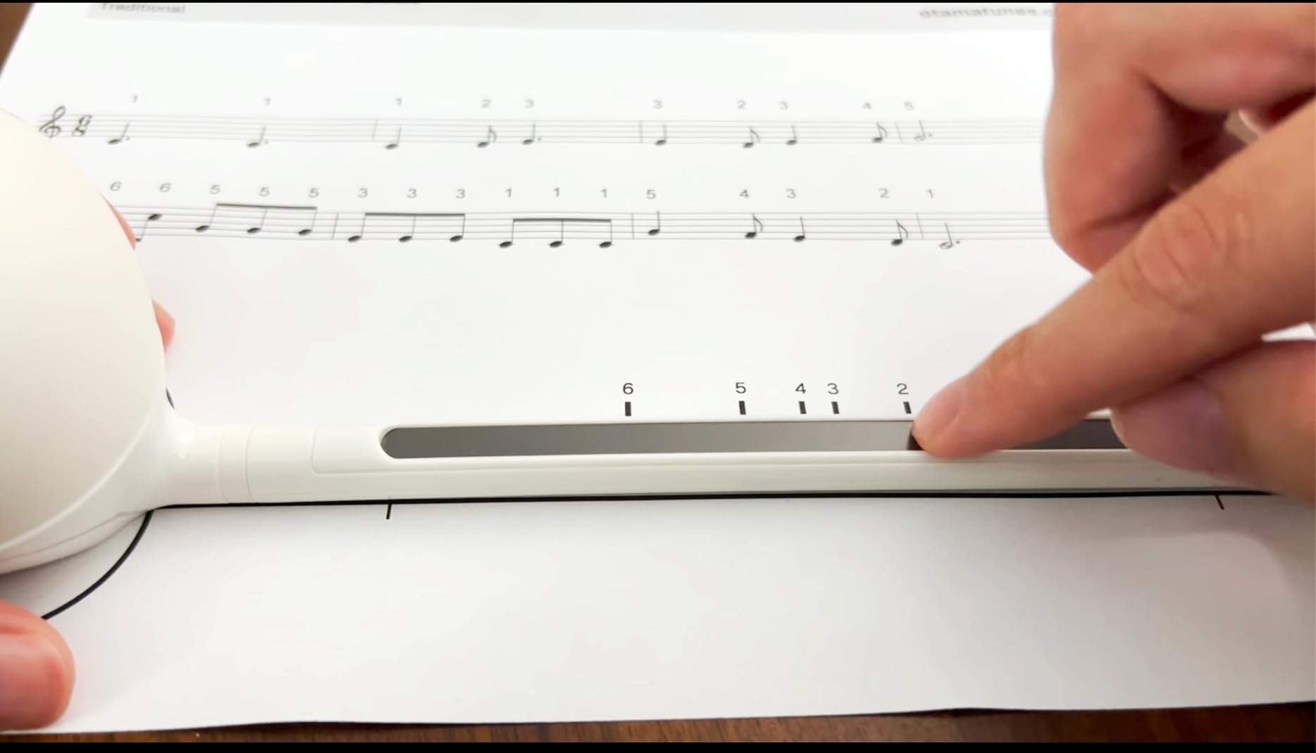 Otamatone Japanese Electronic Musical Instrument Portable Music Synthesizer from Japan by Maywa Denki Studio Award Winning, Educational Fun Gift for Children, Teens & Adults - White - Customer Photo 2