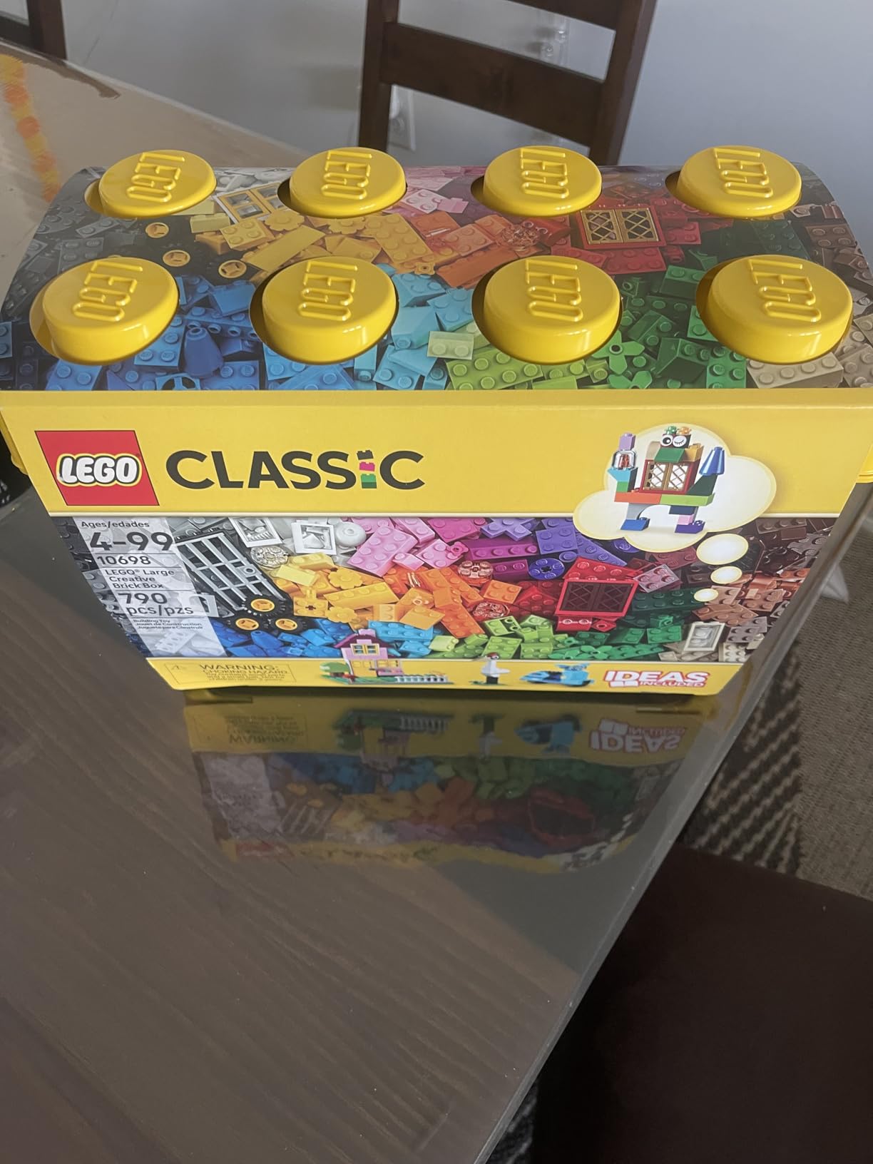 LEGO Classic Large Creative Brick Box 10698 Building Set, Toy Storage Solution for Home or Classrooms, Interactive Building Toy for Kids, Boys, and Girls - Customer Photo 0