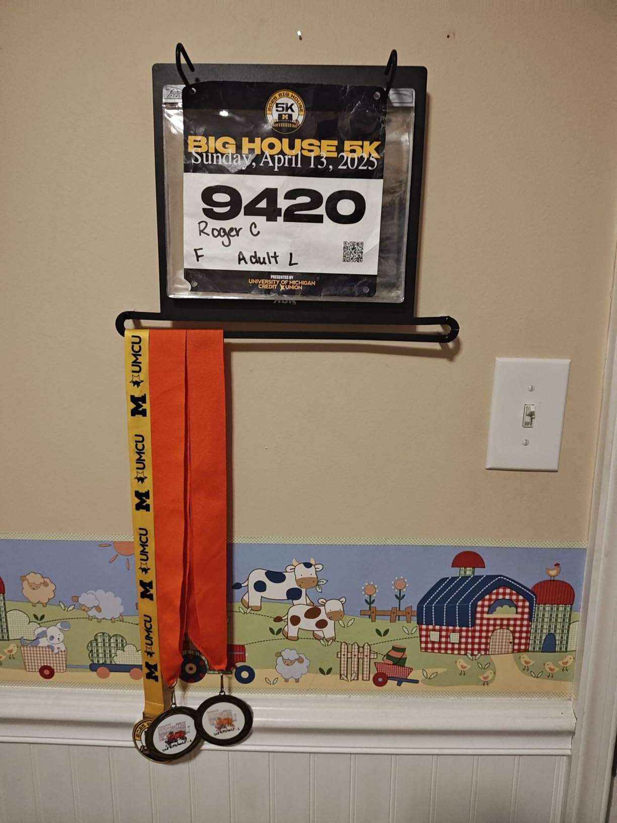 Gone For a Run BibFOLIO Plus Race Bib Holder and Running Medal Hanger Display | Race Medal Holder Display and Running Bib Holder for Runners | Race Bib and Race Medal Display for Runners Customer Review Gone For a Run BibFOLIO Plus Race Bib Holder and Running Medal Hanger Display | Race Medal Holder Display and Running Bib Holder for Runners | Race Bib and Race Medal Display for Runners - Customer Photo 1