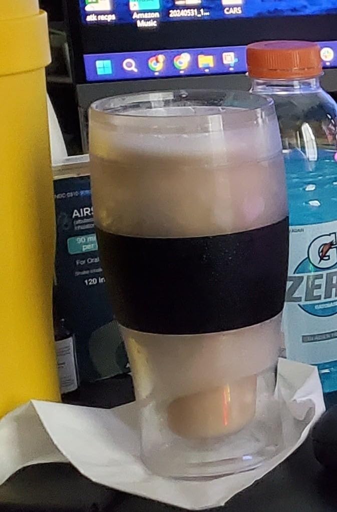 Host Freeze Beer Glasses, Freezable Beer Gifts for Men, Double Wall Insulated Pint Set, Tumbler for Cold Drinks, 16, Set of 2 - Customer Photo 2