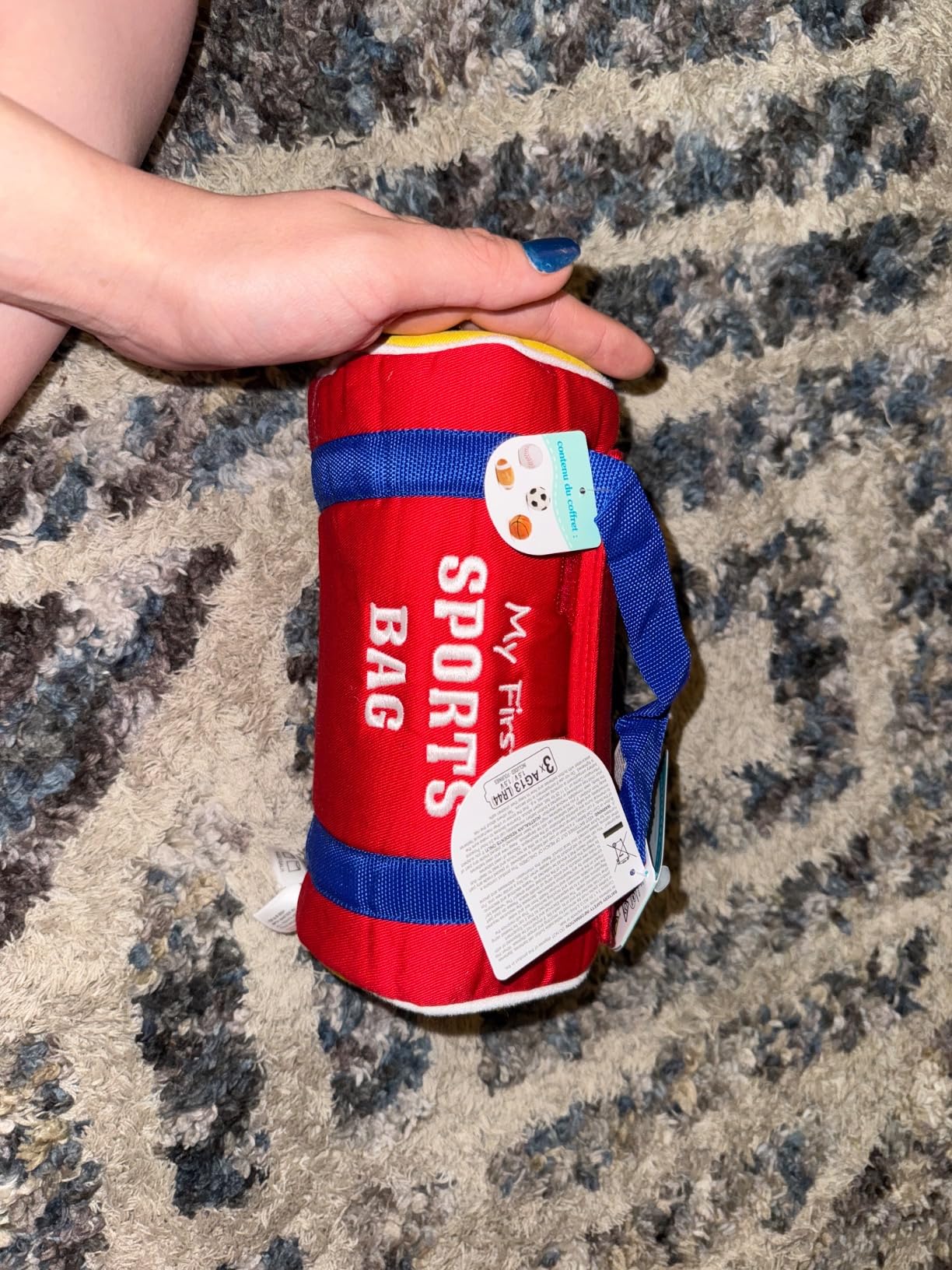 Baby GUND My First Sports Bag Stuffed Plush Playset, Baby Gift Toys for Boys and Girls Ages 1 & Up, 5 Piece, 8