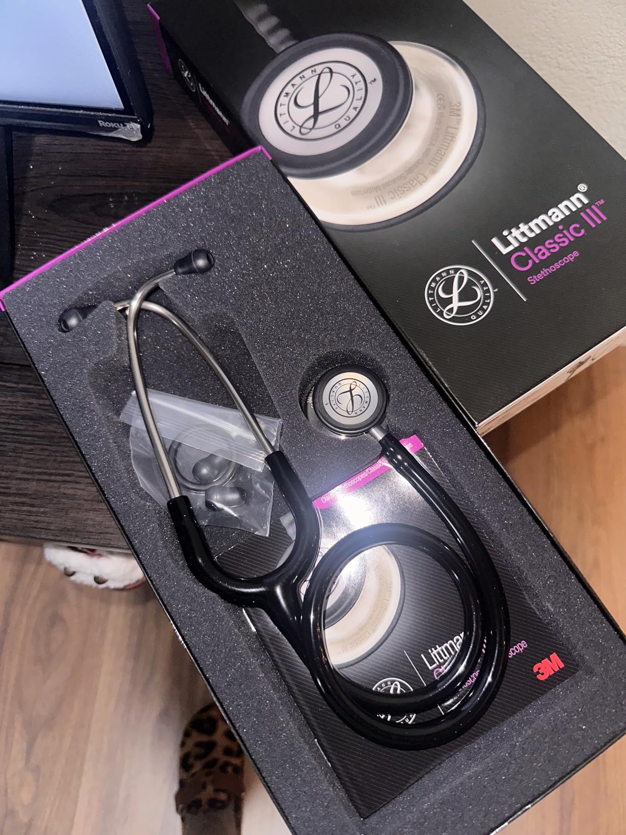 3M Littmann Classic III Monitoring Stethoscope, 5620, More Than 2X as Loud, Weighs Less, Stainless Steel Chestpiece, 27