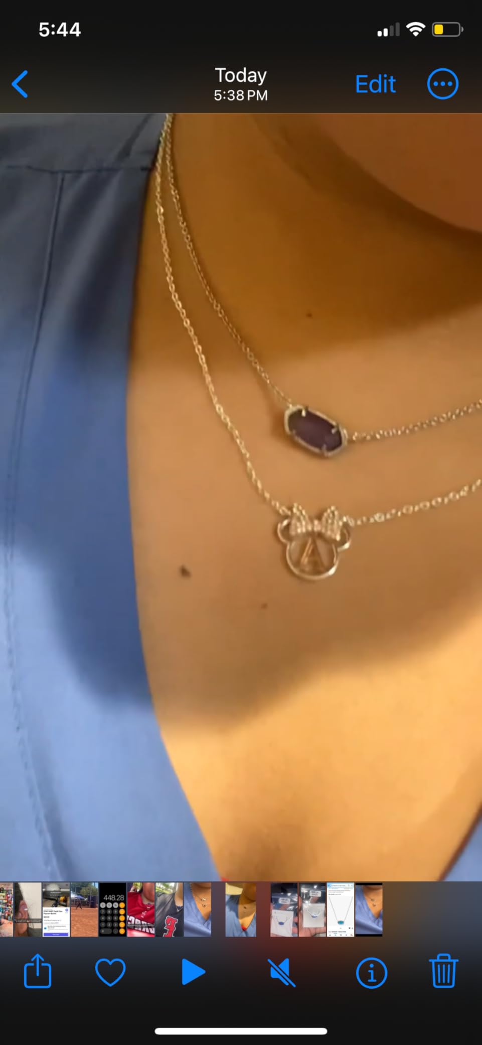 Kendra Scott Elisa Pendant Necklace for Women, Fashion Jewelry, 14k Gold-Plated - Customer Photo 2