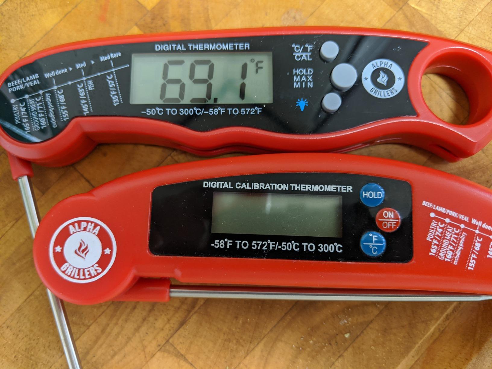 Alpha Grillers Meat Thermometer Digital - Instant Read Food Thermometer for Cooking and Grilling Stocking Stuffers for Men Gifts for Men - Customer Photo 1