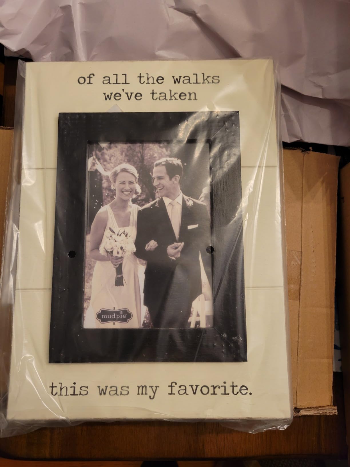 Mud Pie of All The Walks Wedding Picture Frame, 5 X 7 - Customer Photo 1