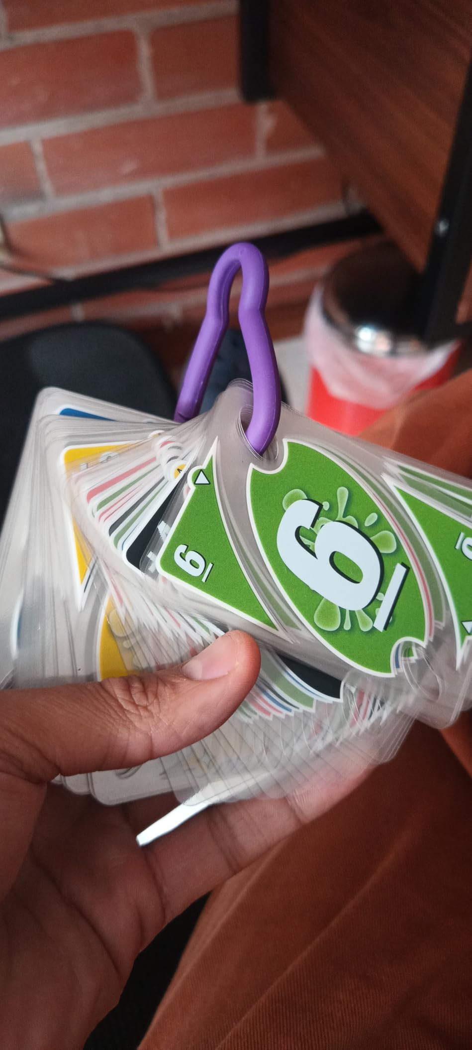 Mattel Games UNO Splash Card Game with Waterproof Cards and Portable Clip for Travel, Camping and Game Nights Away - Customer Photo 3