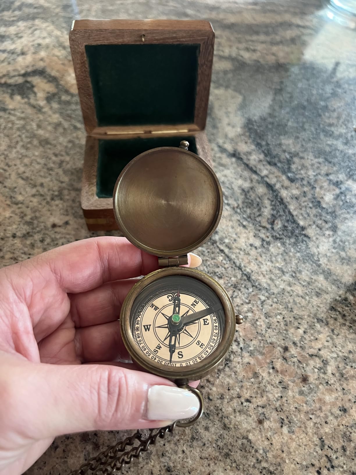 For I Know The Plans I Have For You, Jeremiah 29:11, Solid Brass Directional Engraved Compass, Baptism Gifts for Boys Girls, First Communion, Christian Gifts for Men, First Confirmation Gifts for Boys - Customer Photo 1