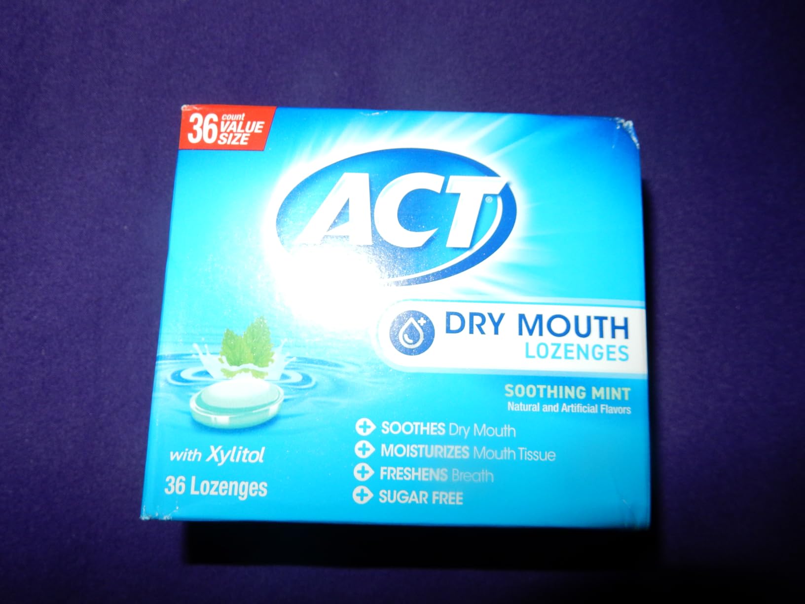 ACT Dry Mouth Lozenges with Xylitol, Soothing Mint, 36 Lozenges - Customer Photo 1